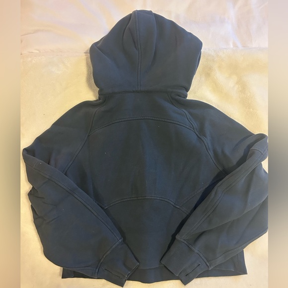 Lululemon Oversized Half Zip Scuba Hoodie Iron Blue - Picture 3 of 5